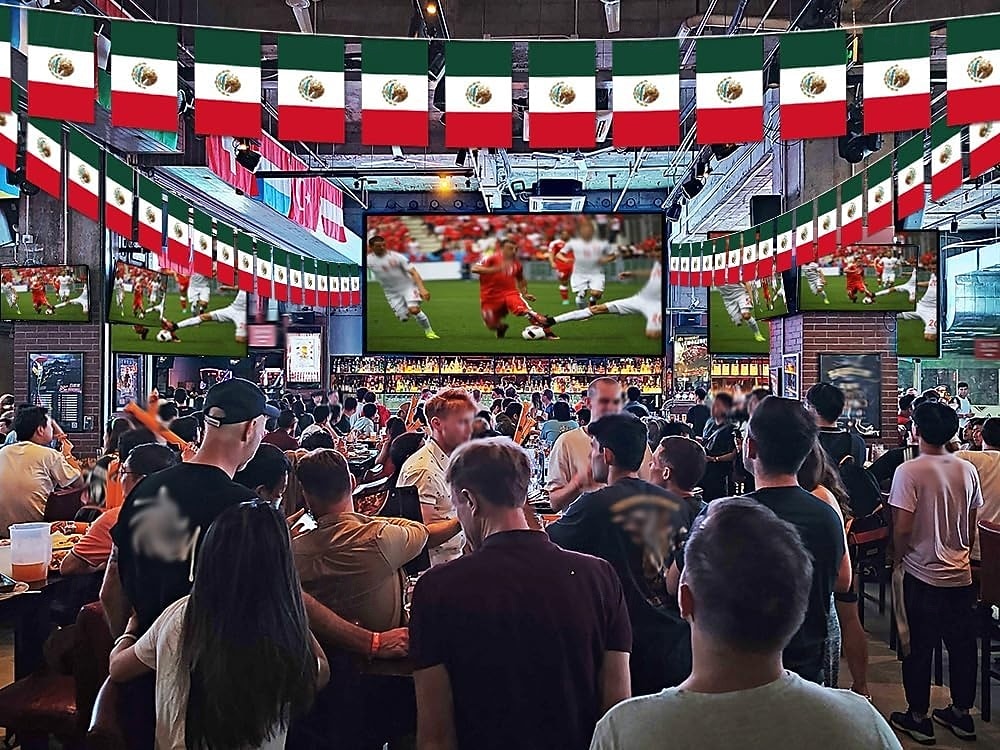 Banderín de bandera mexicana para el Mundial de Fútbol de Verano (50 banderas, 14 metros) para decoración de país, escuela, fiesta y eventos deportivos. 2026 - $16.99 –P5