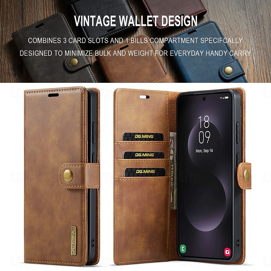Phone Case For Samsung Galaxy S26 S26 Plus S26 Ultra Flip Cover Full Body Protective Retro Genuine Leather 2026 - $22.99 –P3