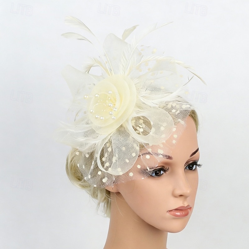 Fascinators Net Wedding Birthday Vintage Cute With Feather Tulle Headpiece Headwear 2026 - $17.49 –P7