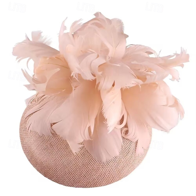 Fascinators Flax Wedding Birthday Elegant Vintage Cute With Feather Floral Headpiece Headwear 2026 - $28.99 –P4