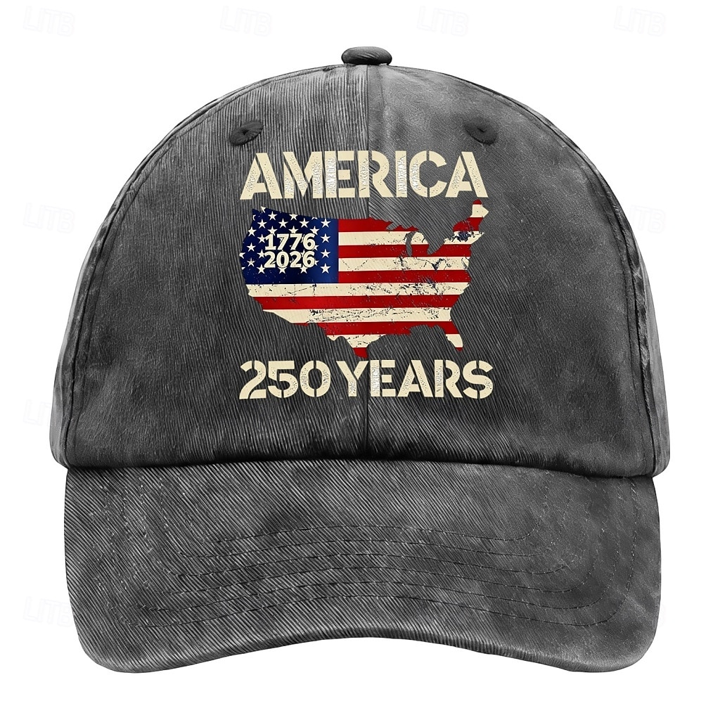 Homens Boné de beisebol Preto Azul Marinho Escuro Algodão Patchwork Moda Roupa de rua Casual Diário Ao ar livre Férias Bandeira Frases e Citações Proteção Solar Filtro Solar Respirabilidade de 2026 por $6.99 –P3