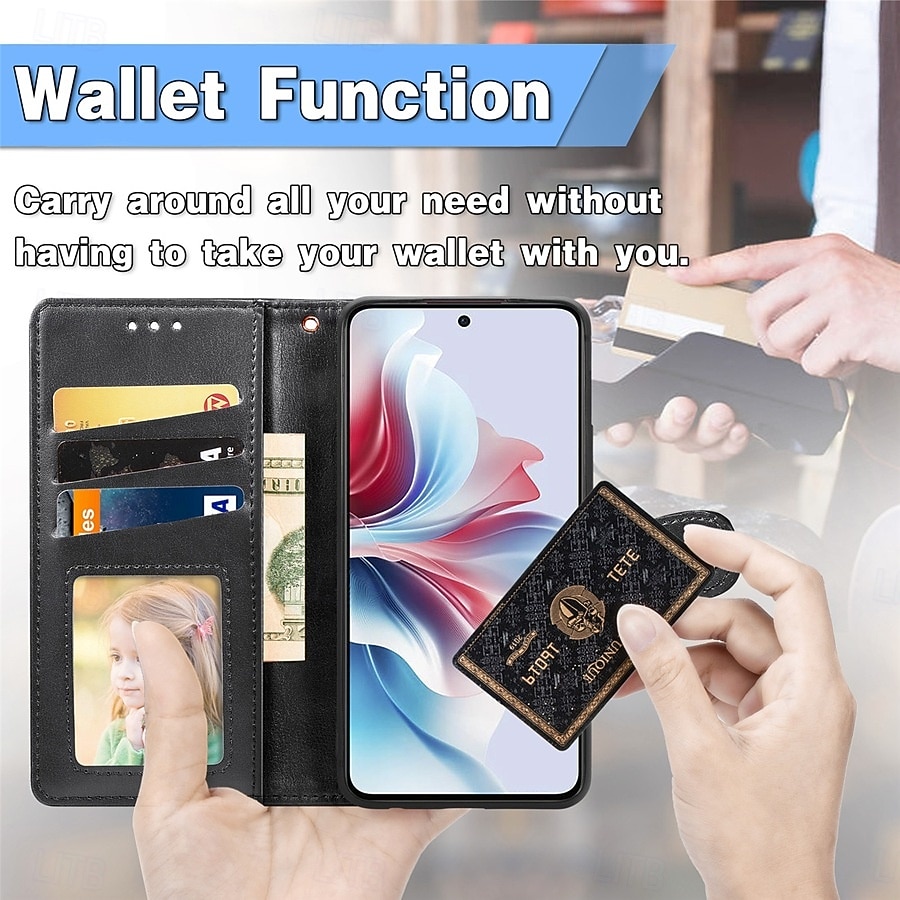 Phone Case For Samsung Galaxy S26 S26 Plus S26 Ultra Wallet Case Flip Cover with Wrist Strap Kickstand Retro TPU PU Leather 2026 - $14.99 –P7