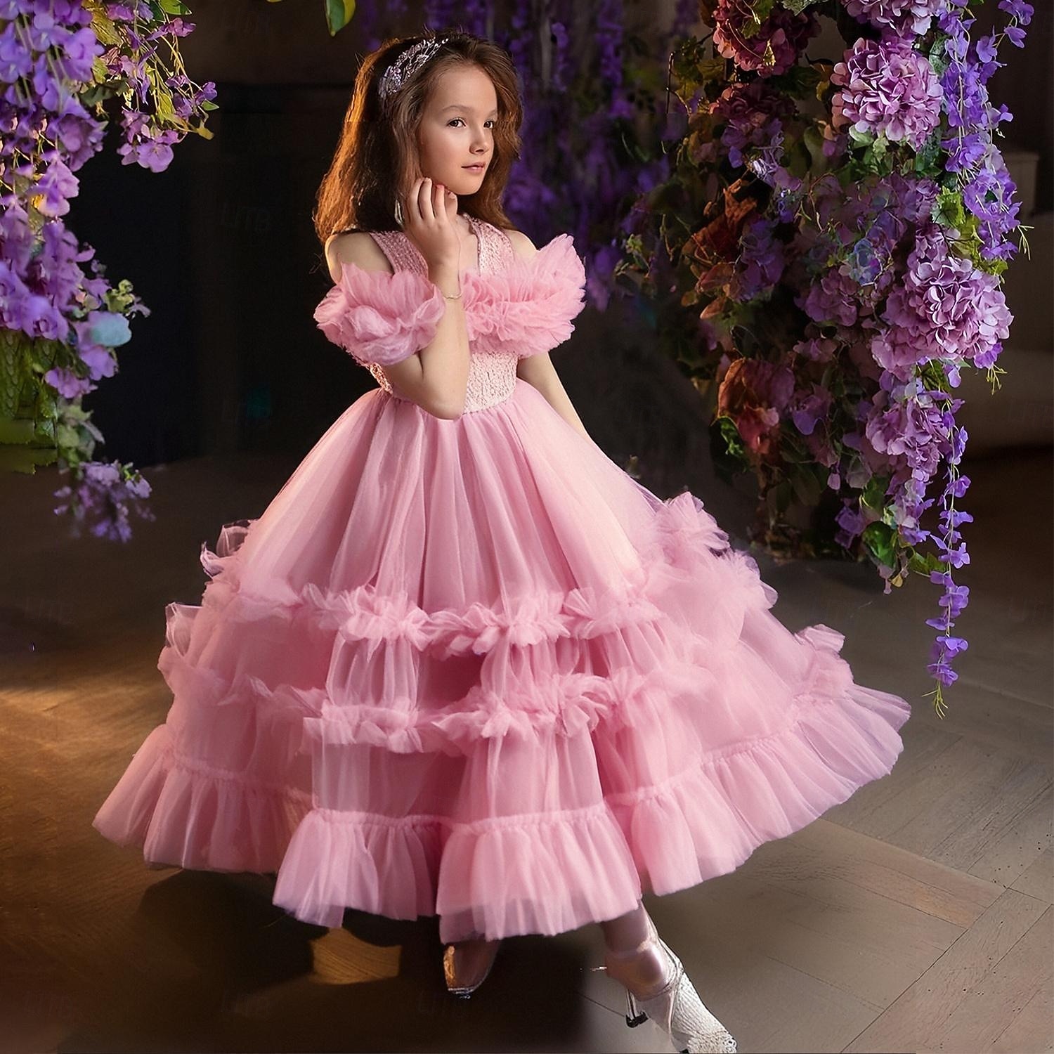 Lapset Tyttöjen Juhlamekko Yhtenäinen väri Hihaton Häät Koulu Suoritus Tyylikäs Muoti Villasekoite Polyesteri Juhlamekko Kesä Kevät Syksy lapset Pavupastapuuteri 2026 - $54.99 –P1