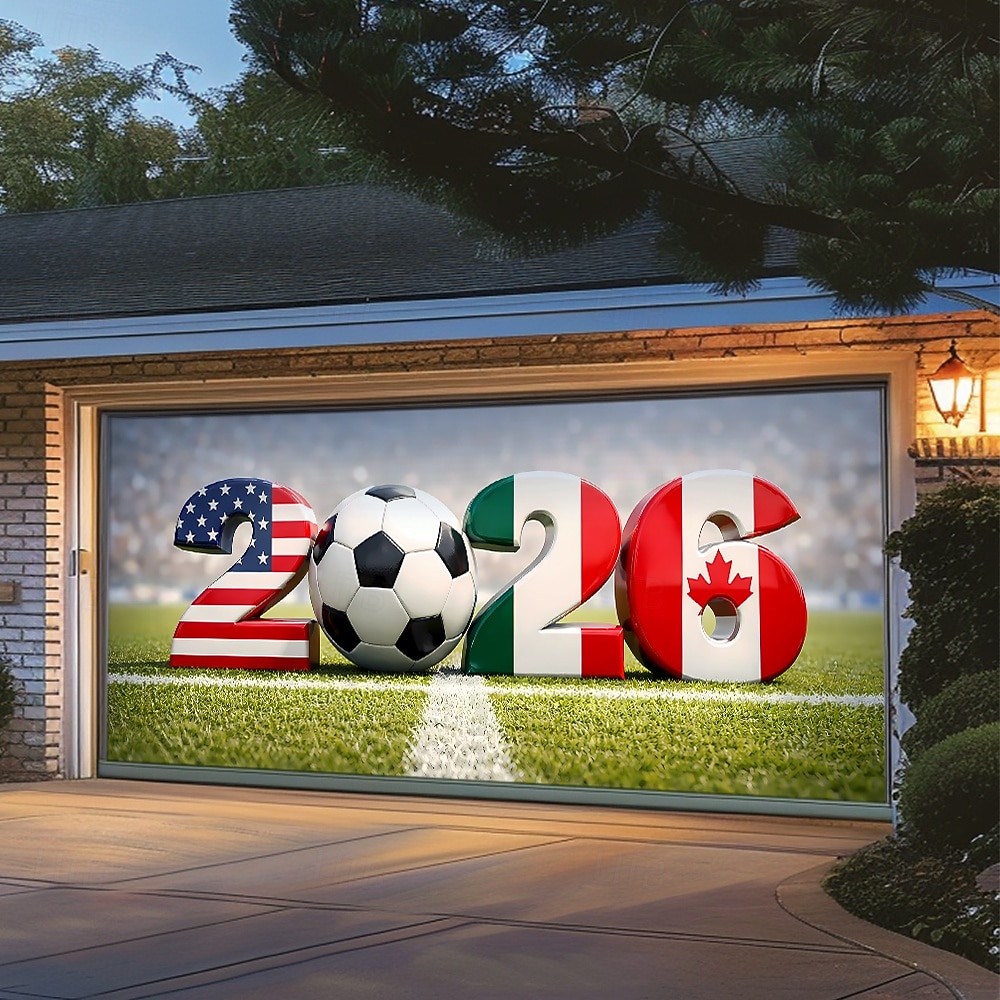Tapestry Garage Door Cover Large Hanging Backdrop Football Sports 3D Party Outdoor Shooting Backgrounds Front Door Home Decor 2026 - $49.99 –P5