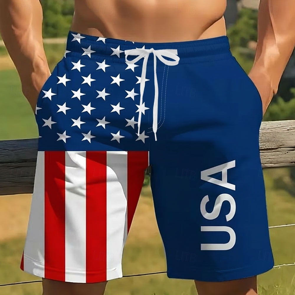 Per uomo 4 luglio, 250° anniversario degli Stati Uniti Bandiera degli Stati Uniti 1776 Costumi da bagno Pantaloncini da mare Pantaloncini da Surf Misura del girovita medio Patriotico Ferie Tasche del 2026 a $20.99 –P3