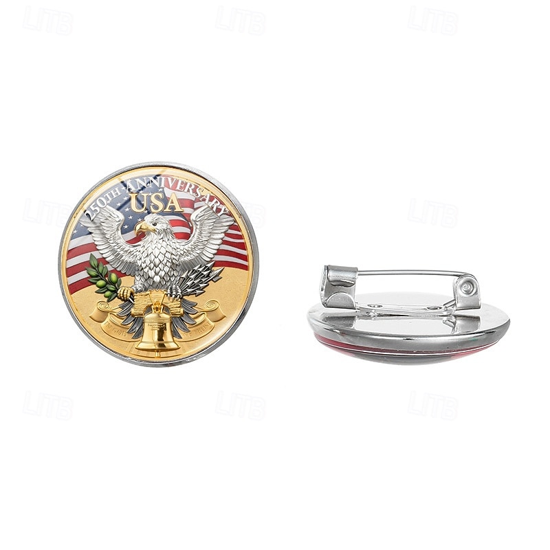10 db-os amerikai 250. évfordulós bross kitűző, évfordulós hajtóka kitűző, 1776-2026 július negyedik függetlenségi napja, hazafias kiegészítők férfiaknak és nőknek 2026 - $16.99 –P3