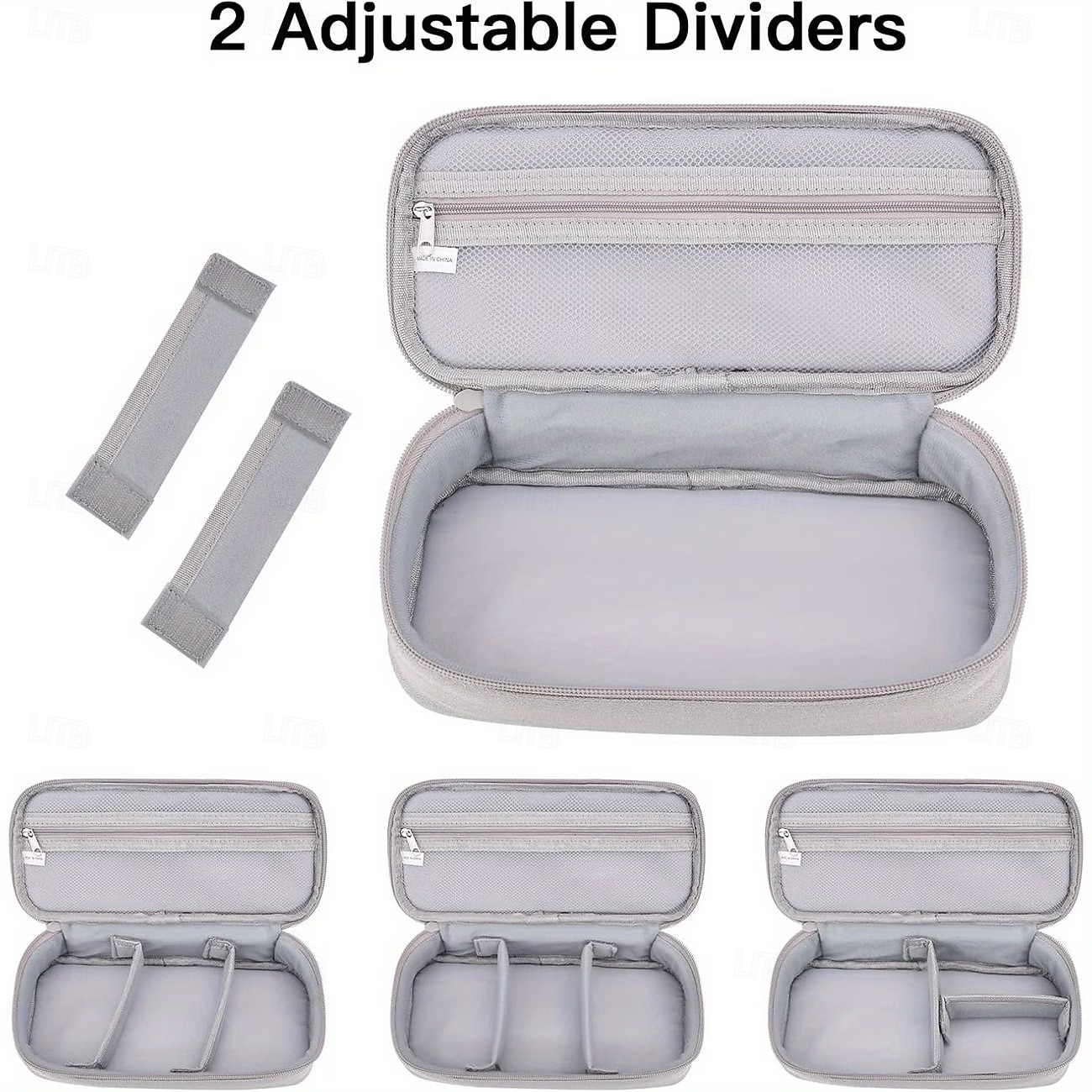 Travel Storage Bag with Cable Management, Zippered Light Gray Tech Organizer for Chargers, Power Banks, Hard Drives, Data Cables – Portable Carry-On Travel Case 2026 - $23.99 –P3