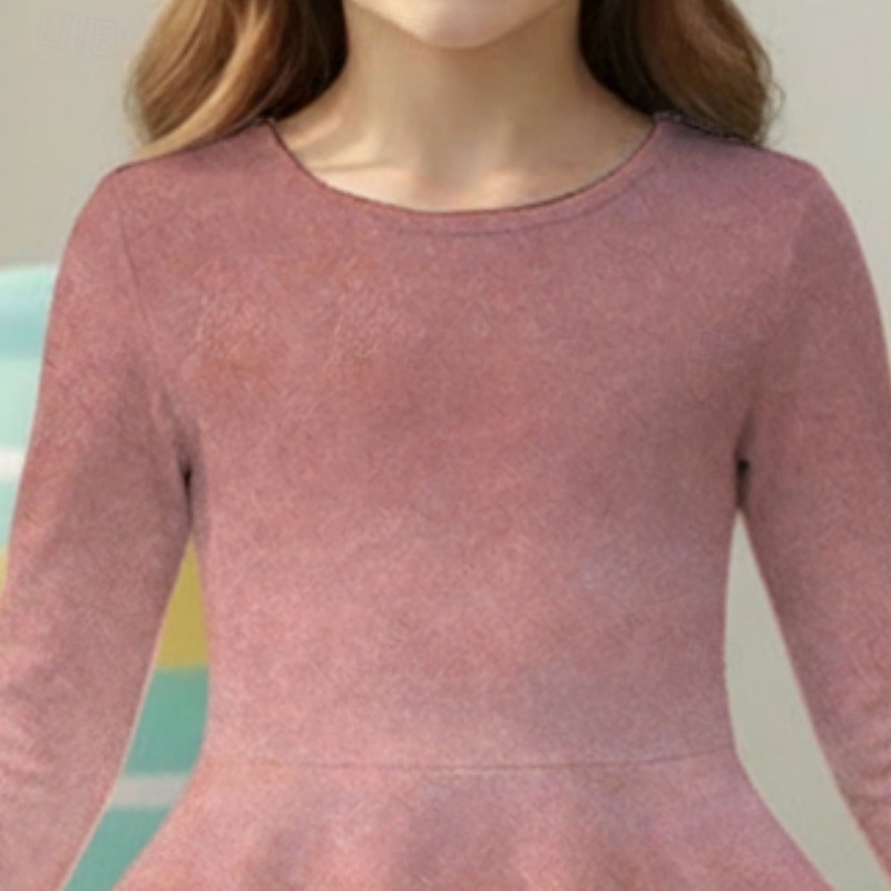 Pasqua ragazze' 3D Grafico Coniglio Abito Manica Lunga Stampa 3D Primavera Autunno Quotidiano Vacanza Feste Carino Casual Principessa Bambini 4-12 Anni Vestito Casual Abito a trapezio Lunghezza al del 2026 a $22.99 –P2