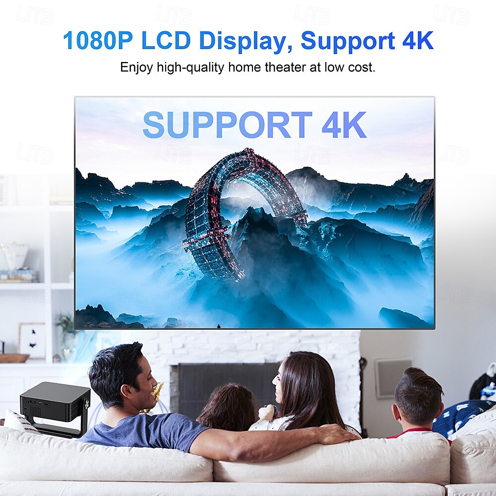 Native 1080P 5G Smart Projector, 8K Supported Android 13.0 Movie Projector for Soccer Watch Party, HDR 10+ Home Theater for Football Tournament, Stadium Experience for Championship Game Night 2026 - $181.99 –P7