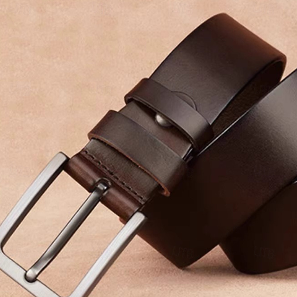 Homme Ceinture Boucle automatique Cuir Chrome Streetwear Contemporain Classique Loisir Couleur Unie Noir Marron Quotidien Affaires Formel Ceinture Taille de 2026 ? $16.49 –P10