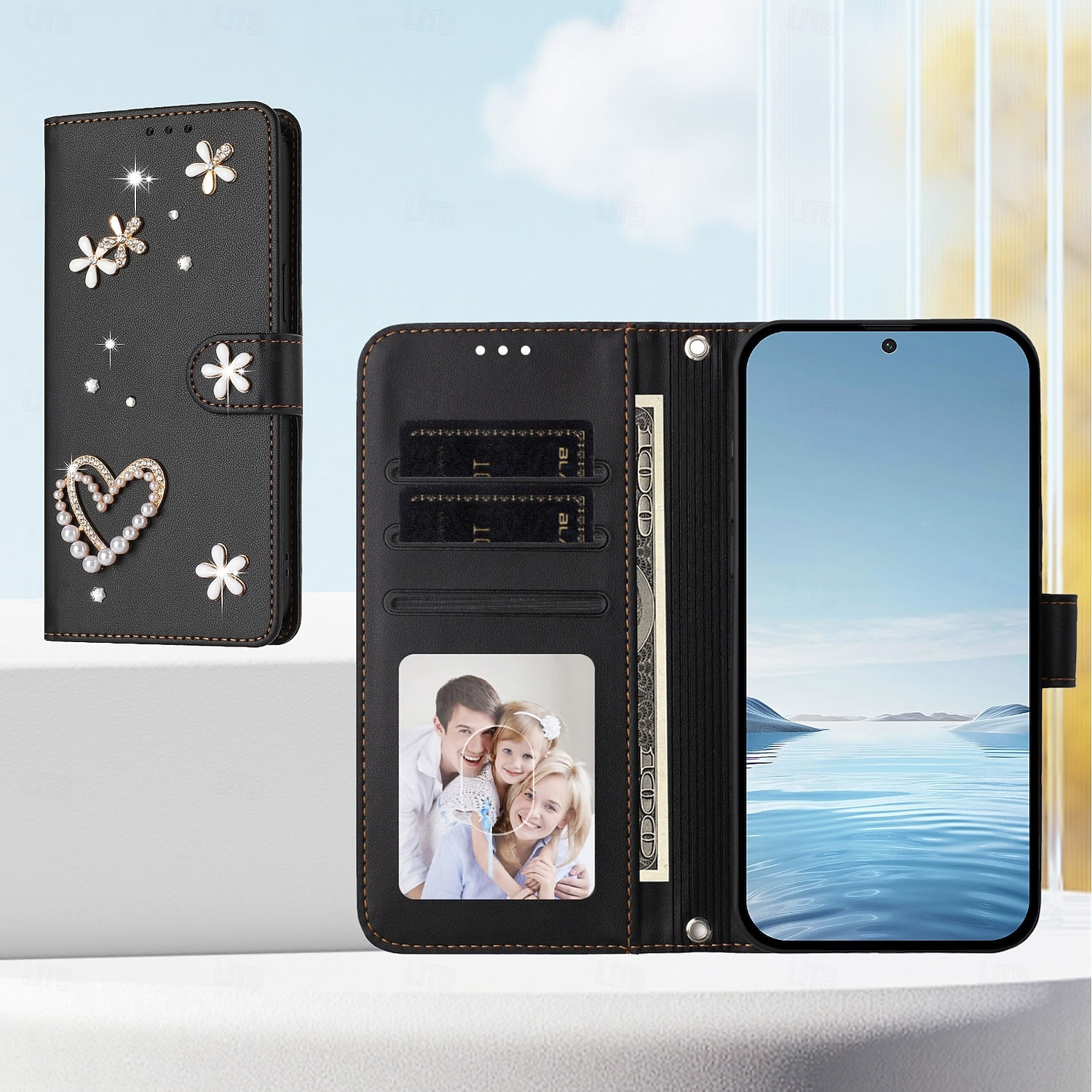 telefono Custodia Per Samsung Galaxy S26 S26 Plus S26 Ultra per Donna Ragazza con Supporto Slot per Carte Fiore Floreale TPU Pelle PU del 2026 a $17.99 –P5