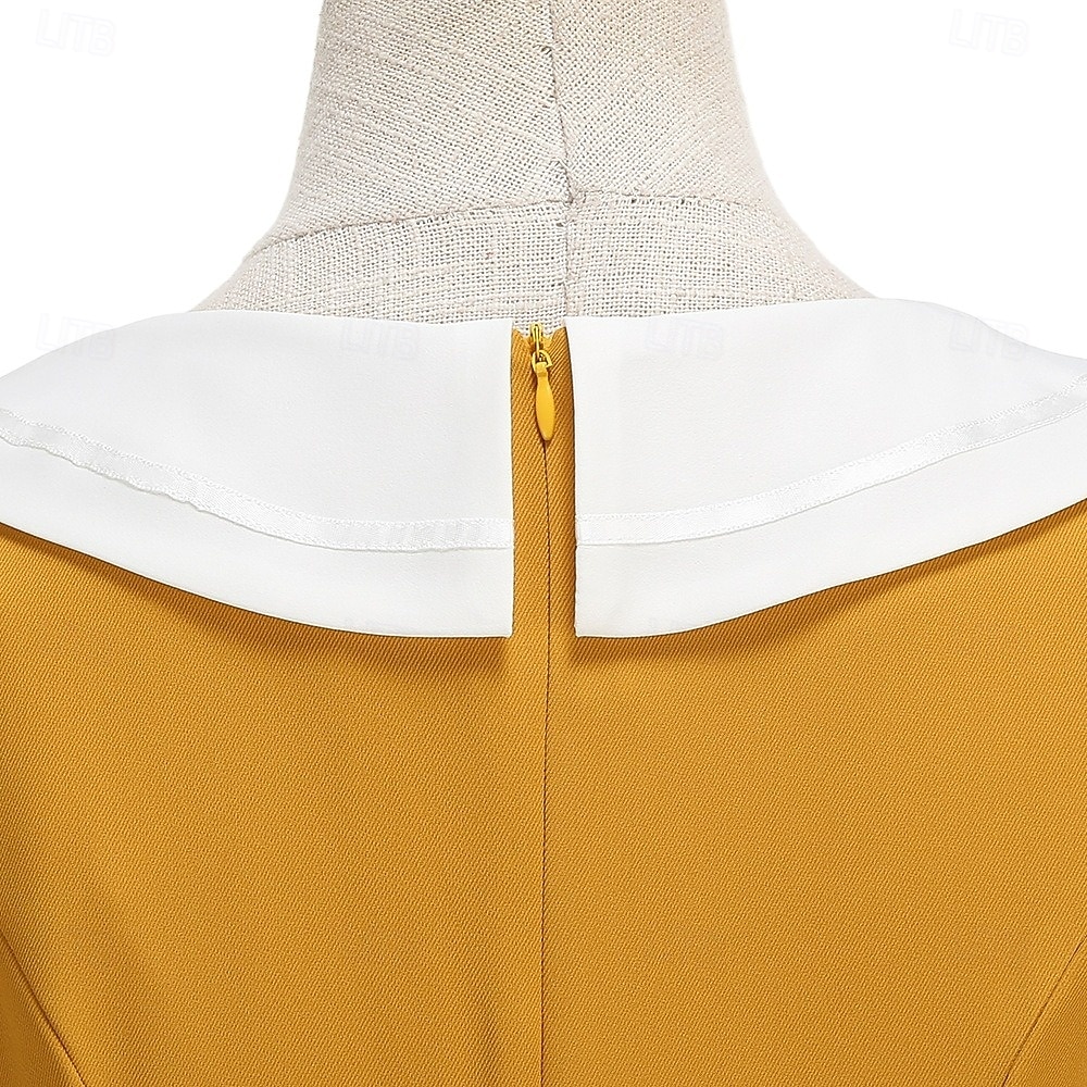 Anos 50 Retro Vintage Até os Joelhos Vestidos Rockabilly Vestido Flare Sem Mangas Côr Sólida Fantasia Mulheres Carnaval Baile de Máscaras Baile de Formatura Festa de Noite Festa de Noivado Adulto de 2026 por $47.99 –P12
