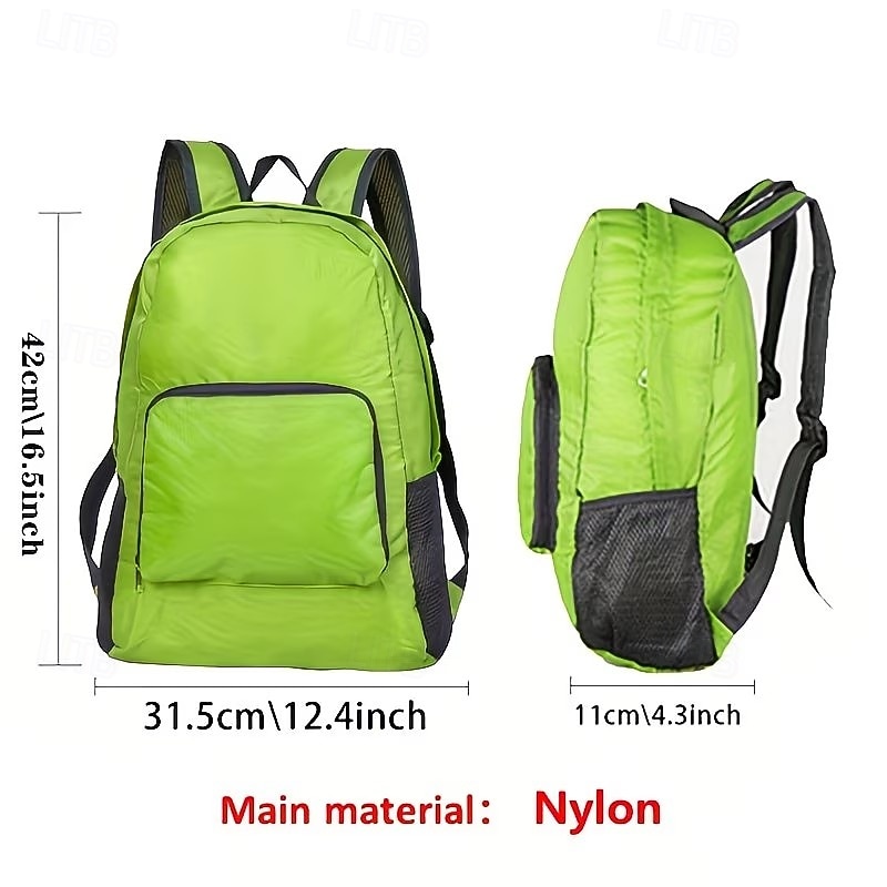 Mochila dobrável de viagem, leve e com grande capacidade, feita de lona, ideal para mulheres. &Homens, ideal para caminhadas, acampamentos e montanhismo. &esportes ao ar livre de 2026 por $12.49 –P2