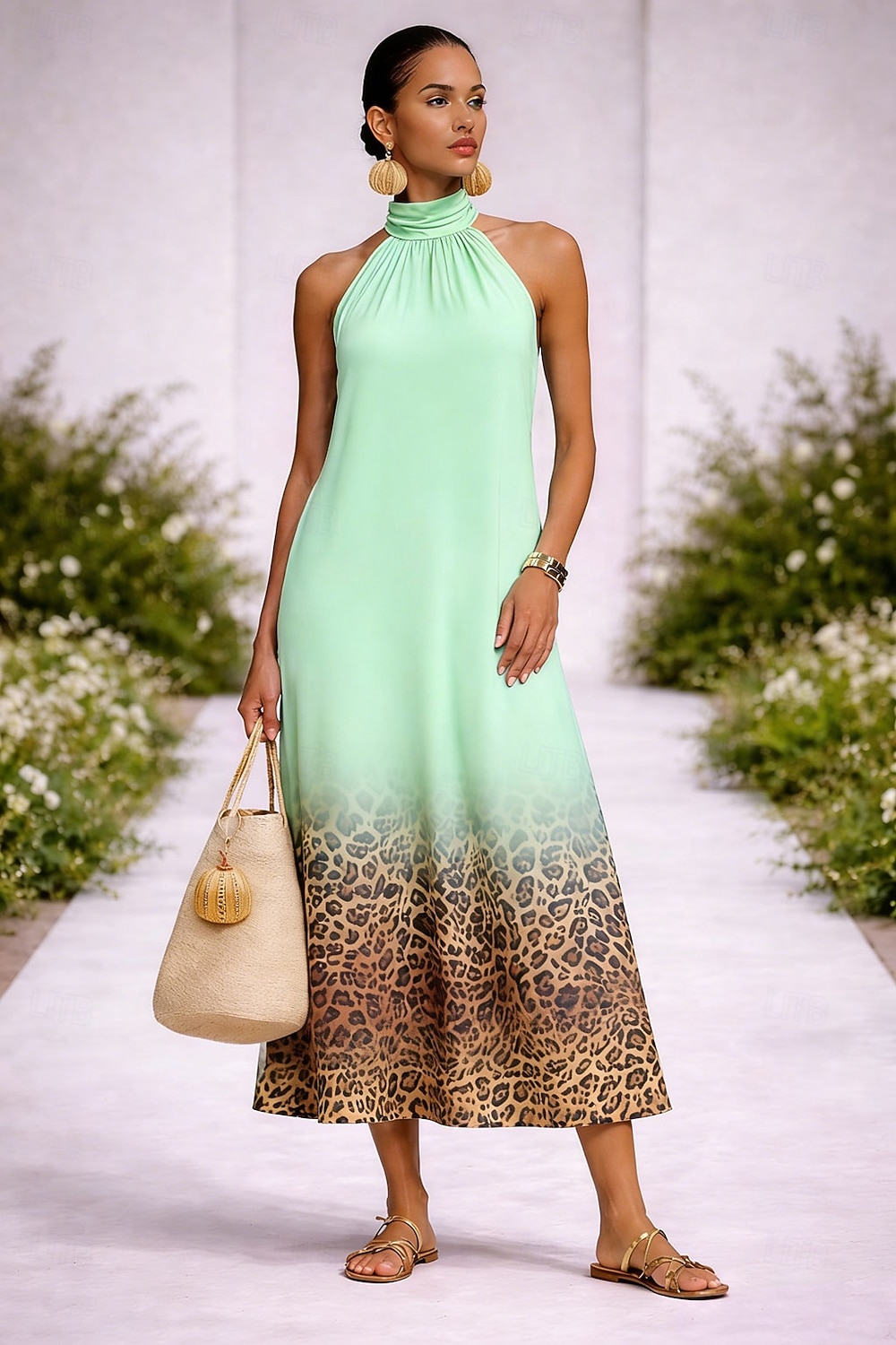 Γυναικεία Φόρεμα μέχρι το γόνατο Καθημερινό φόρεμα Φορέματα σιφόν Φόρεμα ριχτό από τη μέση και κάτω Boho Chic Φορέματα Βοημία Διακοπές Τροπικό Παραλία Αργίες Ημερομηνία Κανονικό Ombre Γραφική Λεοπάρ 2026 - $39.99 –P2