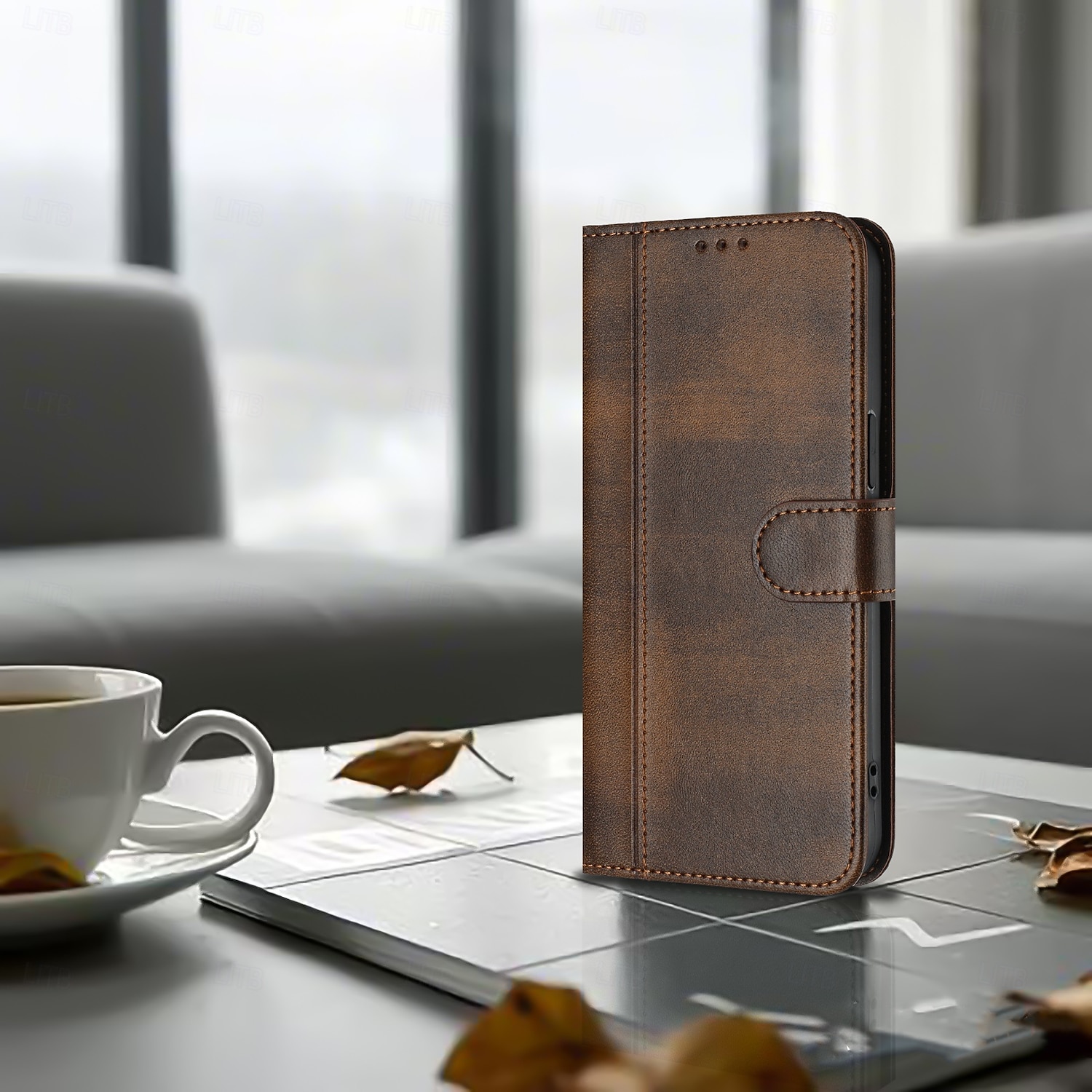 telefon Kılıf Na Samsung Galaxy S26 S26 Ultra Plus Etui na karty portfela Z podpórką Obsługa ładowania bezprzewodowego z paskiem na nadgarstek Retro TPU Skóra PU 2026 - $15.99 –P8