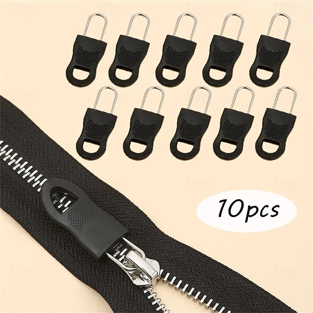 10Pcs Replacement Zipper Slider Pull Puller End Fit Rope Tag Clothing Zip Fixer Buckle Zip Cord Tab Bag Suitcase Backpack Tent 2026 - $9.99 –P6