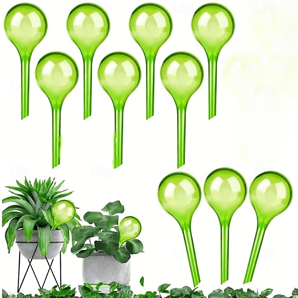 10 stk. selvvanningsballer for planter, dryppvanningssystem, automatisk vanningsenhet med plastballer, egnet for innendørs og utendørs blomsterpotter, hager, plener, blomsterbed, lite 2026 - $15.99 –P3