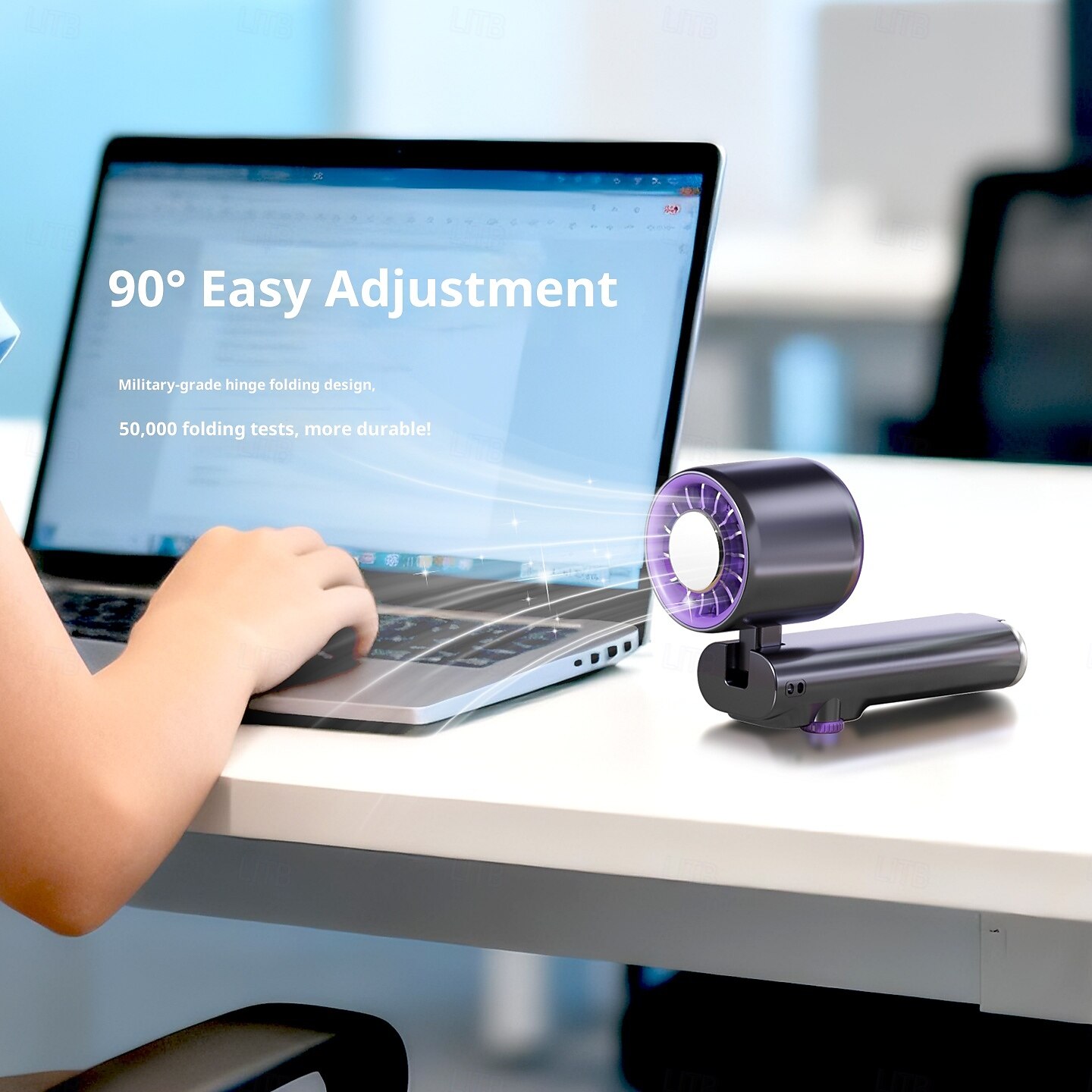 Handheld Fan with Cooling Plate, Portable Personal Fan, Digital Display 199 Speeds Adjustable, Foldable Mini Fan with Lanyard, High Speed Turbo Fan for Women Men Travel, Outdoor, Office 2026 - $29.99 –P12