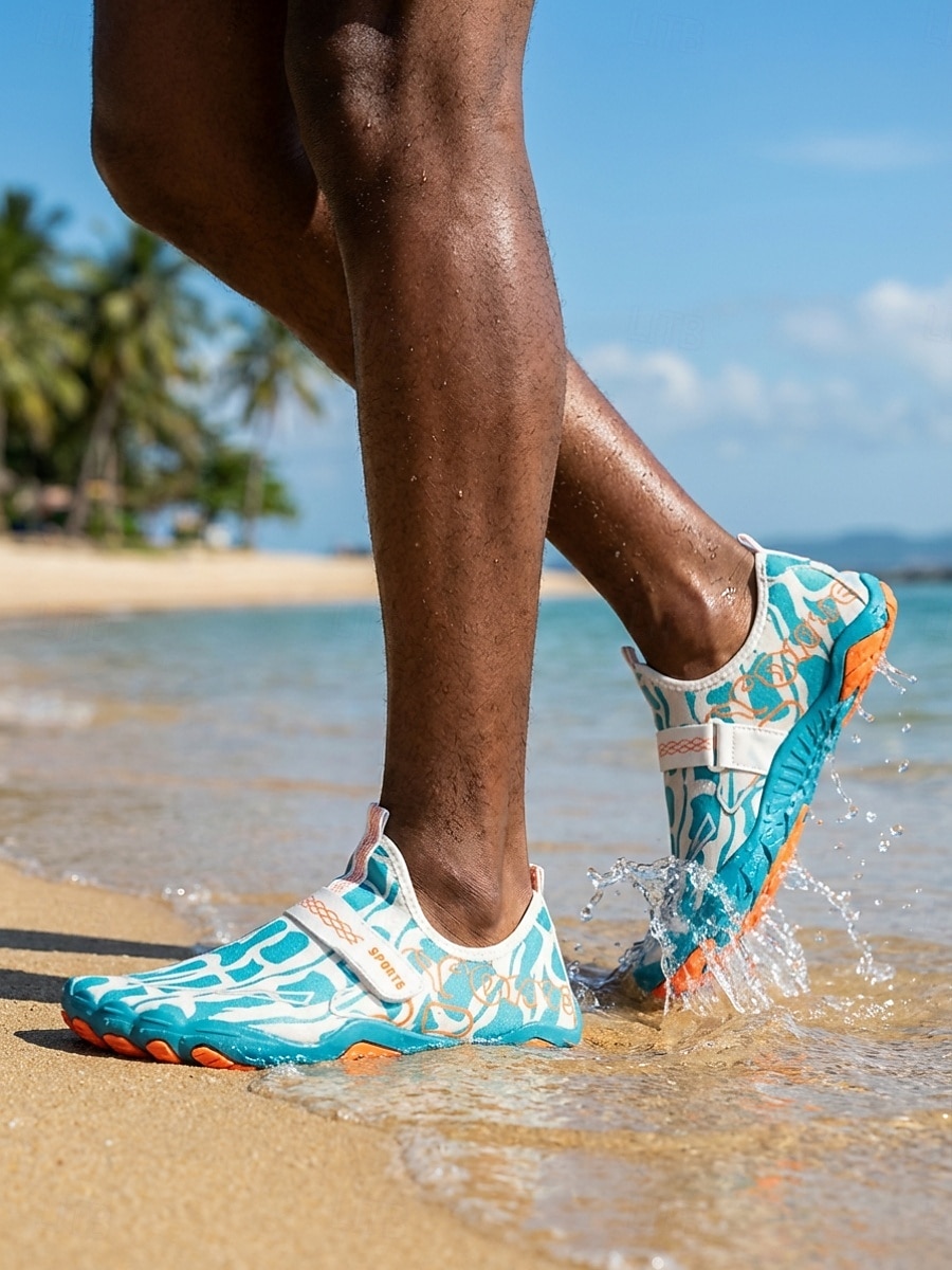 Scarpe da acqua da uomo blu ad asciugatura rapida, leggere, traspiranti, antiscivolo, ideali per attività acquatiche, nuoto, passeggiate sulla spiaggia, trekking fluviale, kayak e avventure all'aria aperta. del 2026 a $34.99 –P3