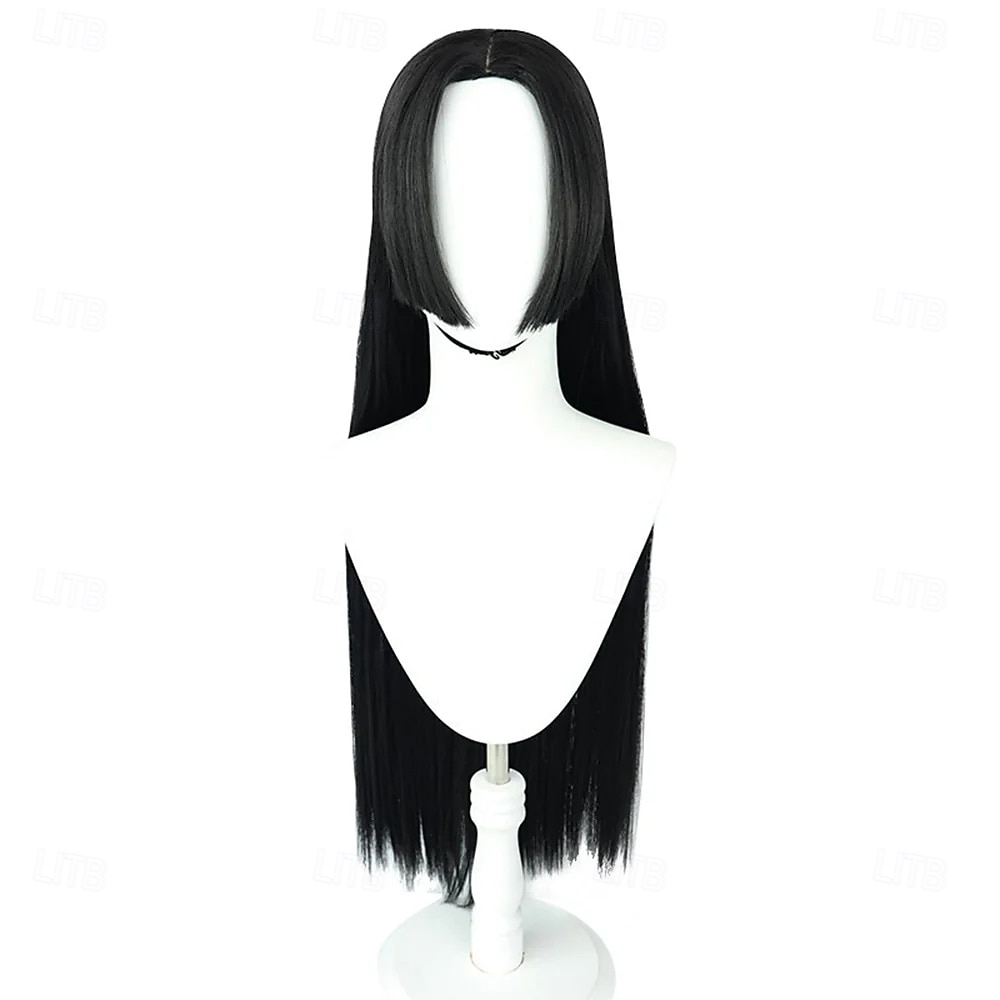 Perruque longue et lisse noire de style hime, idéale pour une soirée cosplay d'aventurière des océans. de 2026 ? $29.99 –P1