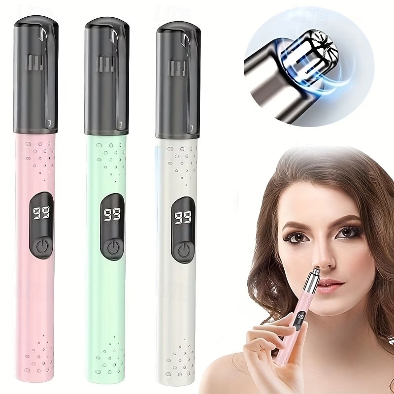 Mini tondeuse rechargeable USB pour le nez et les oreilles, idéale pour les femmes. Épilateur électrique portable pour le visage, outil de soin compact et élégant, cadeau de qualité pour les femmes. de 2026 ? $13.99 –P1