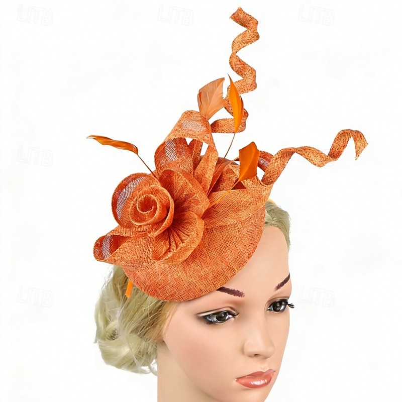 Fascinators Flax Wedding Birthday Vintage Cute With Tulle Headpiece Headwear 2026 - $22.99 –P5