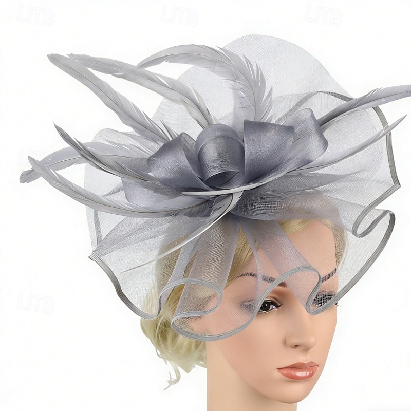 Γοητευτικά Φτερά Δίχτυ Γάμου Γενέθλια Κομψό Βίντατζ χαριτωμένο στυλ Με Φτερό Τούλι Ακουστικό Καπέλα 2026 - $17.49 –P1