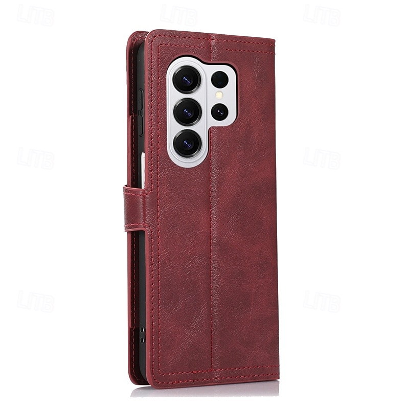 telefono Custodia Per Samsung Galaxy S26 S26 Plus S26 Ultra Custodia Portafoglio Cerniera Protezione Completa Cavalletto Retrò Pelle PU del 2026 a $20.99 –P36