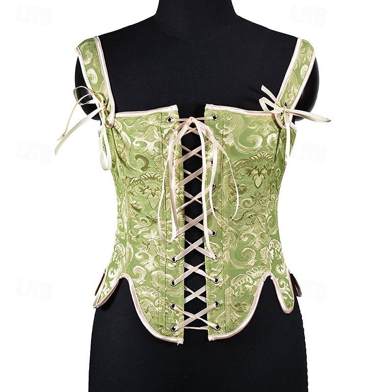 Medieval Renaissance Cottagecore Corset Bodice Viking Peasant Lace up Fancy Dress Women's Celtic Fantasy Halloween Carnival Performance LARP Ren Faire Adults' Corset 2026 - $31.99 –P1