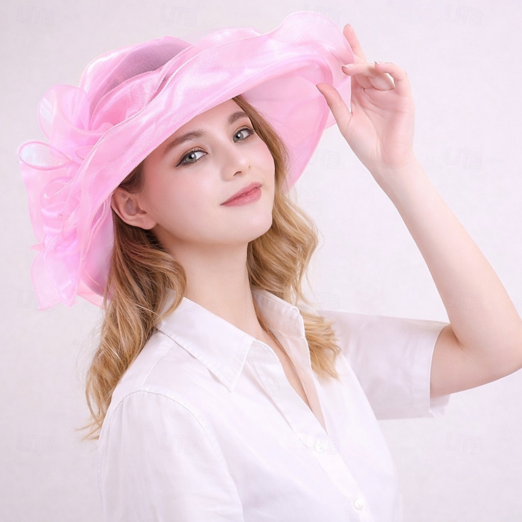 Derby Hatter Kentucky Derby-hatt Fascinator Gentlewoman Kostyme Dame Derby Ascot Hesteveddeløpsfestival Voksne Hatt Vår sommer 2026 - $20.99 –P4