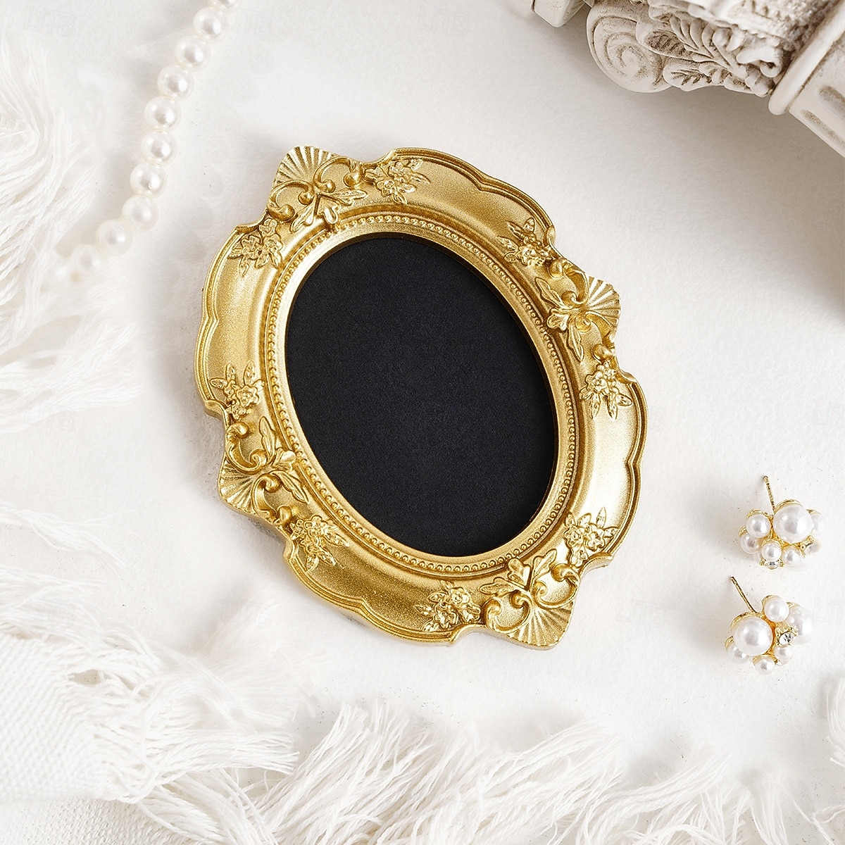 6PCS Vintage Gold Resin Embossed Frame Set – DIY Wall Decor, Photo Frame Accents for Home, Party, Birthday, Wedding, Holiday, Photography Props, Miniature House Decoration 2026 - $42.99 –P6