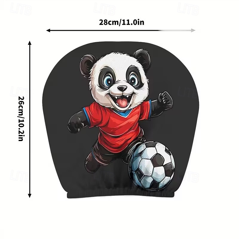 2 db rajzfilmfigura, focimeccs mintás fejtámla huzat autóba, belső dekoráció, rugalmas kialakítás, univerzális illeszkedés, alkalmas napi ingázásra és családi kirándulásokra, tökéletes szórakoztató 2026 - $8.99 –P33