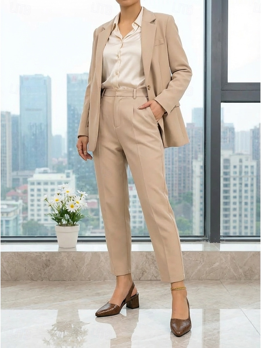 décolleté da donna con cinturino posteriore in coccodrillo goffrato marrone - eleganti tacchi a blocco con punta affilata e cinturino regolabile per lavoro d'ufficio, business casual &abbigliamento del 2026 a $34.99 –P1