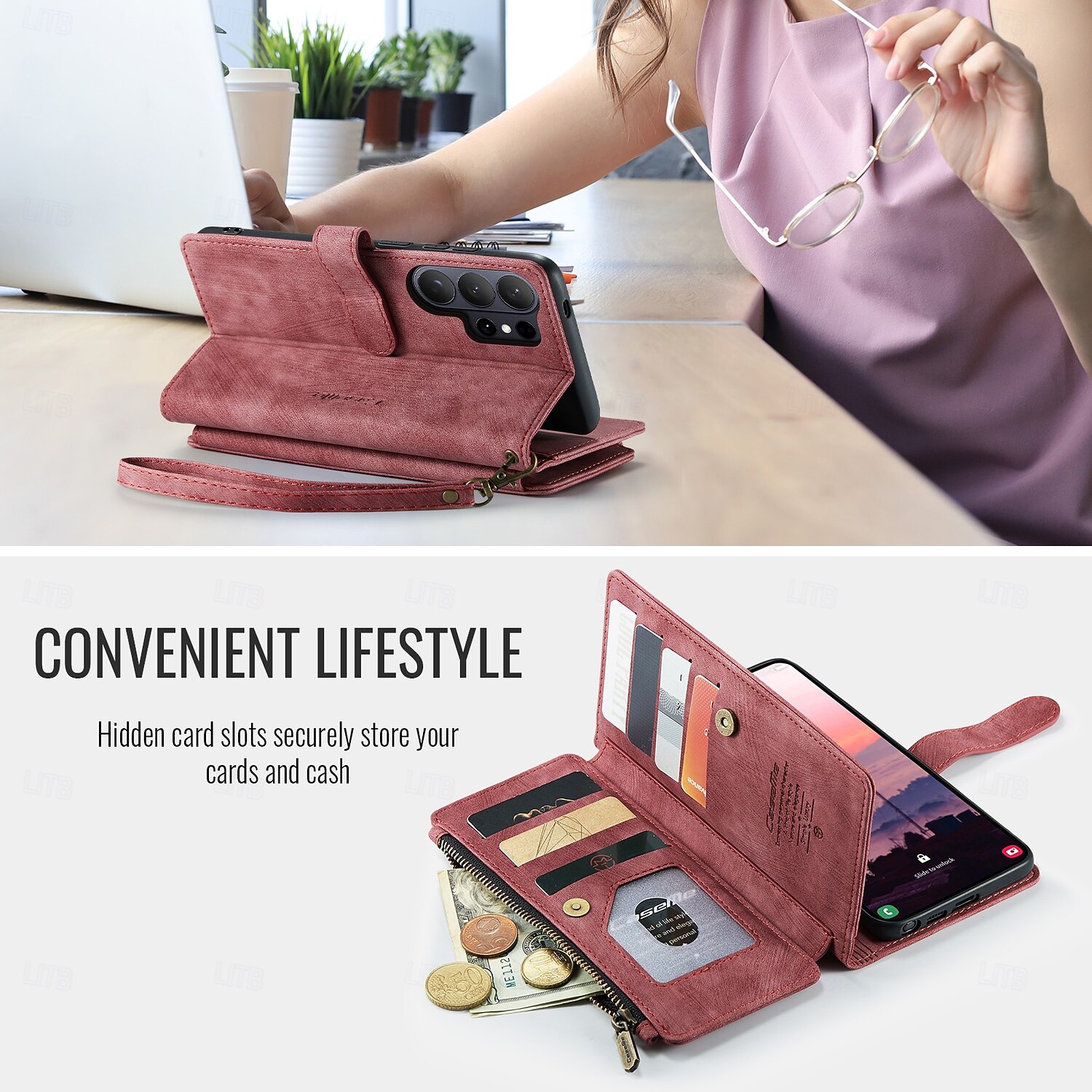 Phone Case For Samsung Galaxy S26 S26 Ultra Plus Wallet Case with Stand Holder with Wrist Strap Card Slot Retro TPU PU Leather 2026 - $22.99 –P8