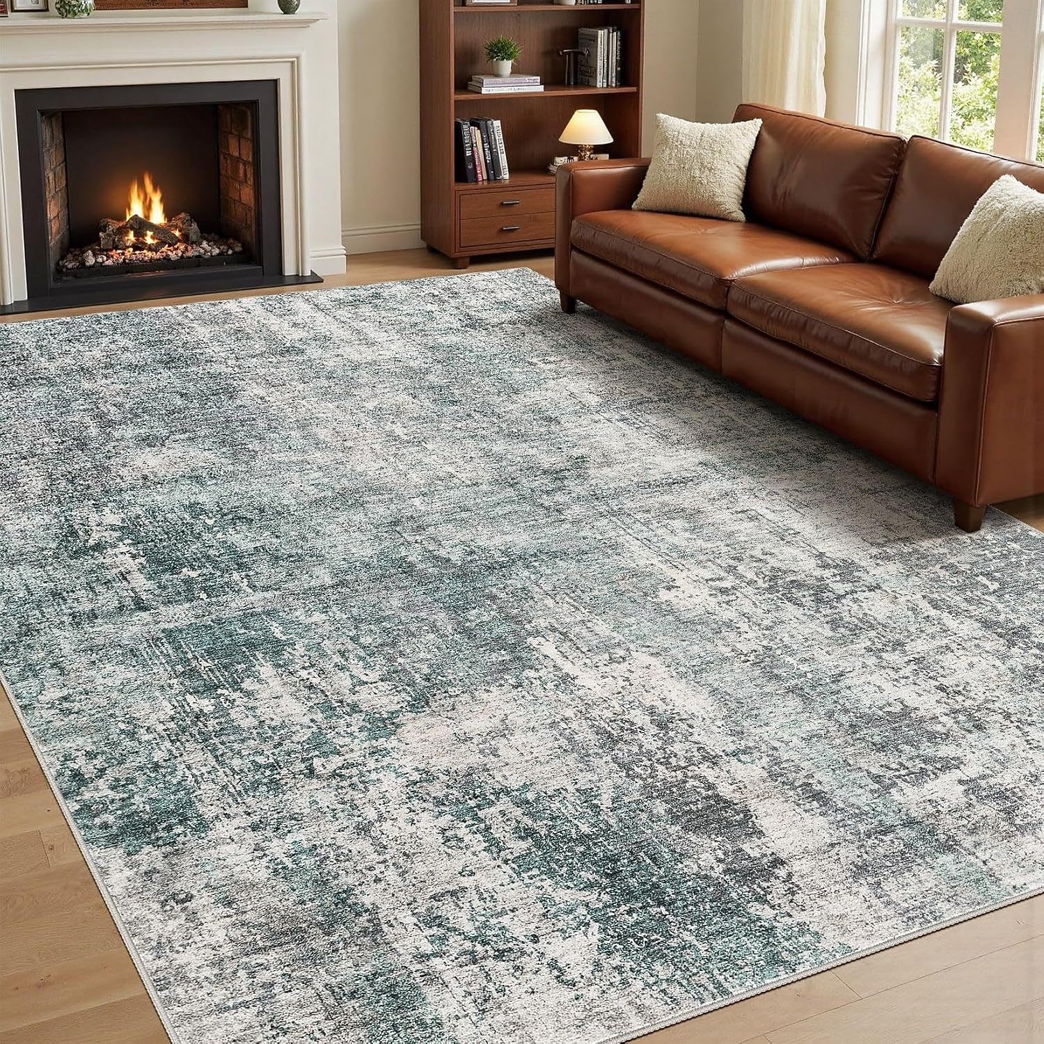 Nordic Abstract Faux Cashmere Rug Non-Slip Full Coverage Bedside Mat Durable and Machine Washable Carpet for Living Room and Bedroom 2026 - $25.99 –P6
