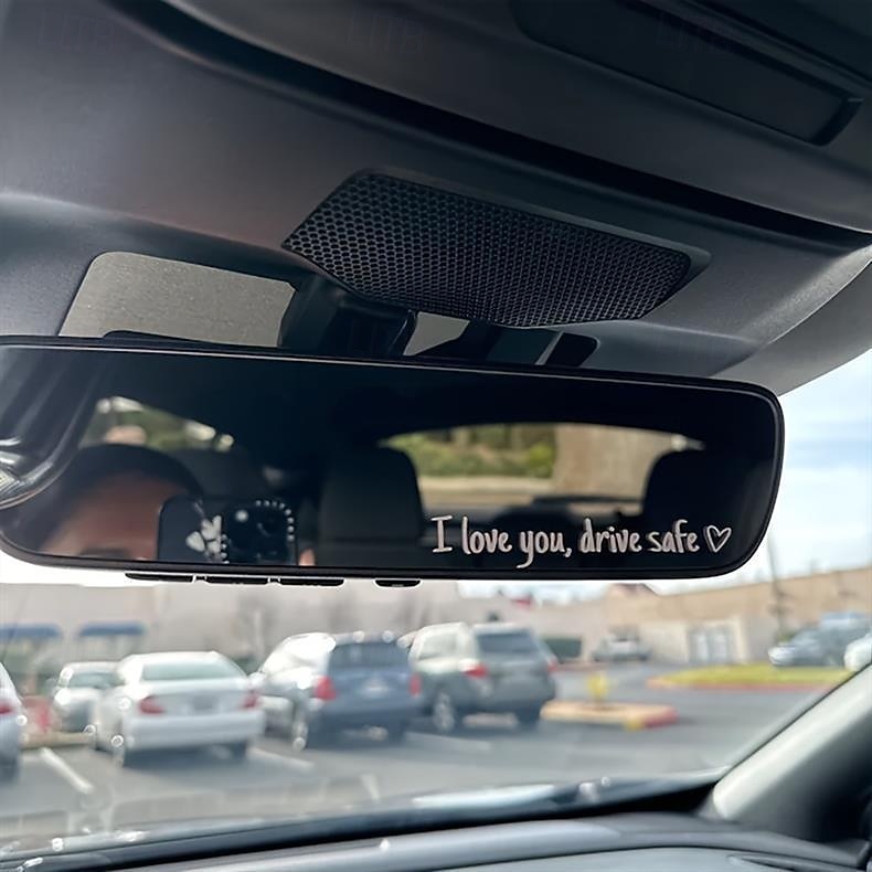 10x rijd veilig, ik hou van je - achteruitkijkspiegelsticker, leuke autostickers voor vrouwen, autostickers voor vrouwen, achteruitkijkspiegelsticker, Valentijnsdagcadeaus voor haar, hem 2026 - $10.49 –P3