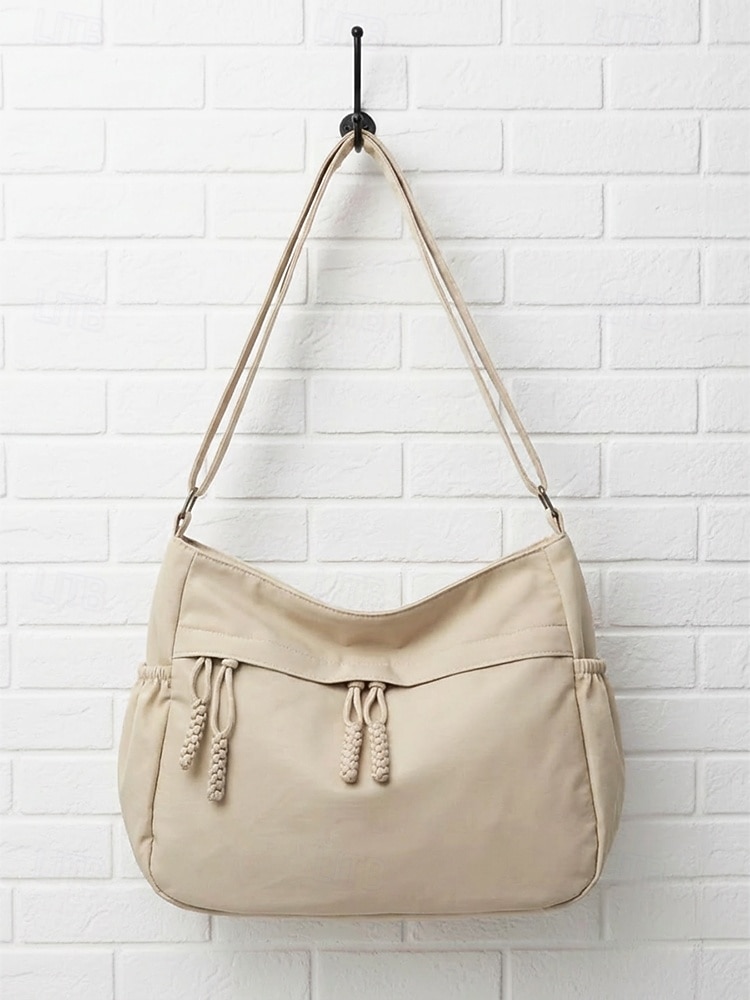 borsa singola da donna in nylon hobo crossbady – grande capacità, tracolla regolabile, leggera, versatile per l'uso quotidiano casual e per i viaggi all'aperto – disponibile in più colori del 2026 a $11.99 –P6