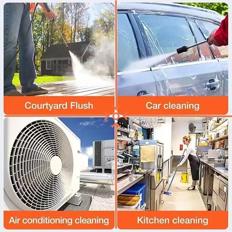 Cordless Pressure Washer, Battery Powered Portable Power Washer with Rechargeable Battery and Charger, Handheld High Pressure Cleaner for Car Washing, Patio, Fence, Garden Decor with Storage Case 2026 - $98.99 –P5