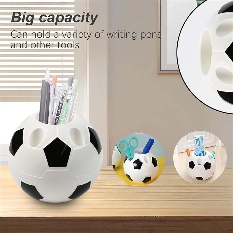 Confezione da 2 portapenne a forma di pallone da calcio - Portapenne a tema Mondiali di calcio 2026 per scrivania, organizer sportivo da scrivania, regalo per bambini tifosi, articoli per ufficio e del 2026 a $14.99 –P2