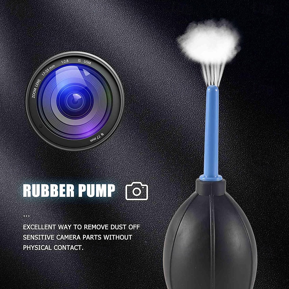 Deze 3-in-1 camera-reinigingsset bevat een reinigingspen, een borstel, een doek en een luchtblazer voor het reinigen van lenzen van camera's, spiegelreflexcamera's, telescopen, vergrootglazen en 2026 - $9.99 –P2