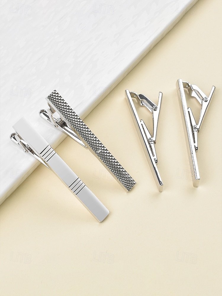 Мужские зажимы для галстука из сплава – разнообразные модели, элегантный дизайн, идеально подходят для свадеб, вечеринок и деловых поездок. 2026 - kr.92 –P5