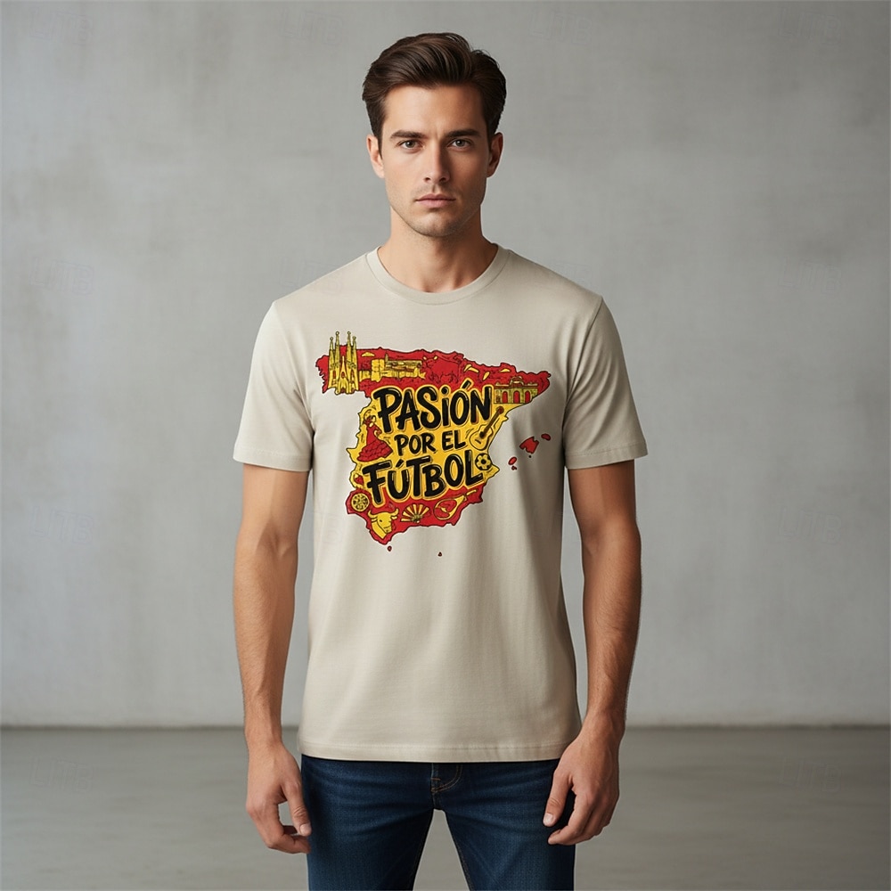 2026年 2026年ワールドサッカーマッチ セット グラフィックTシャツ ヴィンテージ サッカー スペインサッカーファン Tシャツ のために 男女兼用(儿童不要选这个) 成人 3Dプリント  のために 日常 スポーツ・アウトドア  コレクション – kr.186 –P2