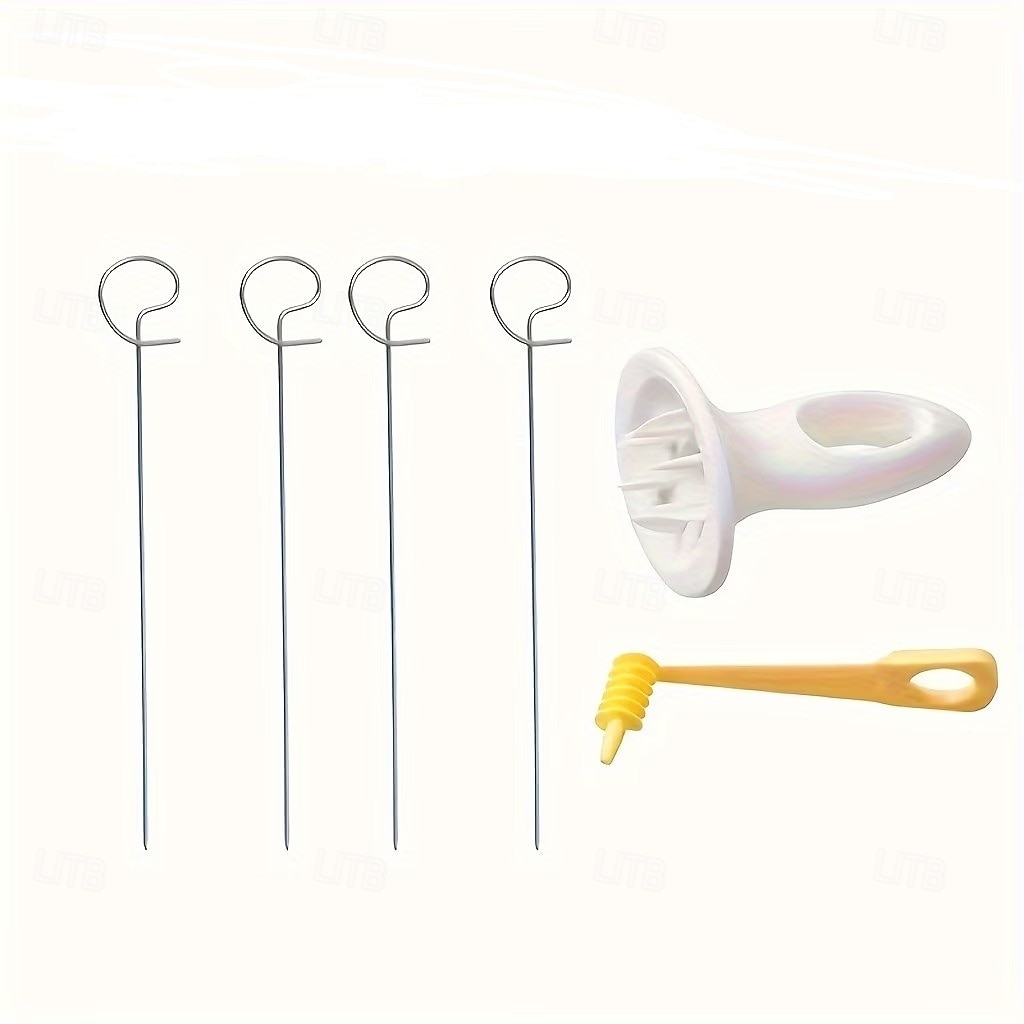 Juego de 6 cortadores de patatas en espiral tipo tornado, cortadores de patatas manuales multifuncionales para barbacoa. &Juego de herramientas de plástico para hacer espirales de patatas, aptas para 2026 - $9.99 –P11