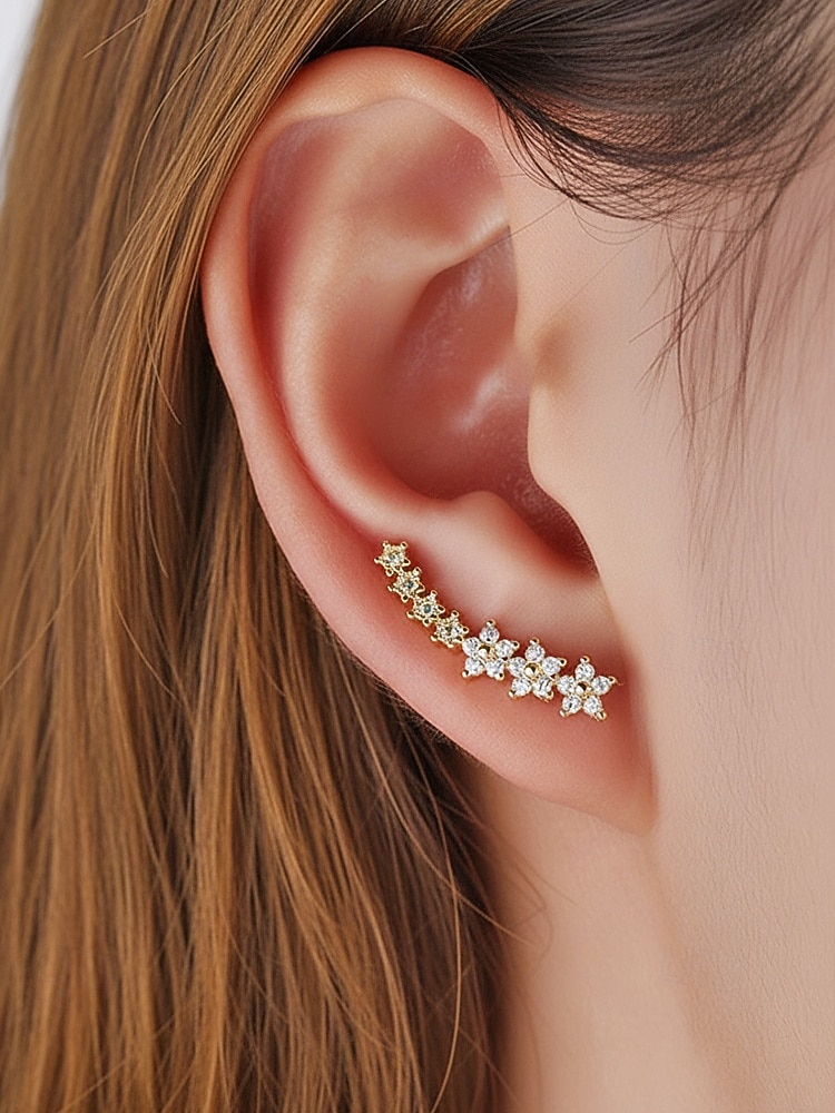 orecchini da donna in lega boho con fiori, eleganti e alla moda, disponibili in oro e argento, leggeri ed eleganti, perfetti per le vacanze, i viaggi, l'uso quotidiano e gli outfit casual del 2026 a $7.99 –P2