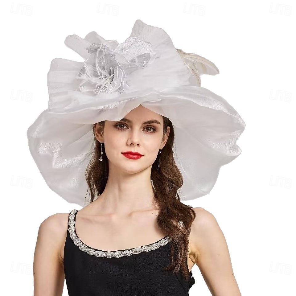 Derby Chapéus Chapéu de Igreja Chapéu Kentucky Derby Senhora Mulher nobre Fantasia Mulheres Derby Coquetel Plastrão Adulto Chapéu Verão Primavera de 2026 por $71.99 –P13