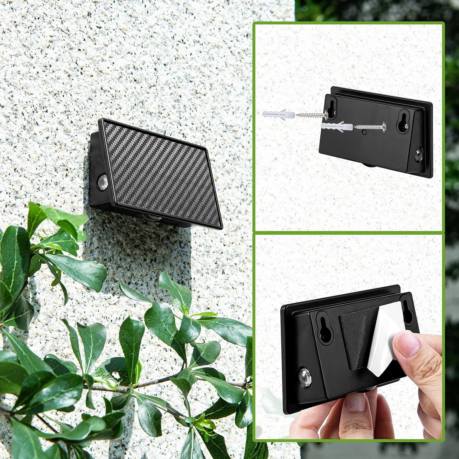 2 db kültéri napelemes fali lámpa, IP65 vízálló, dekoratív LED fali lámpák kertbe, udvarra, lépcsőházba, kerítésre, erkélyre, villába – hangulatvilágítás &mosdófali világítás 2026 - $30.99 –P9