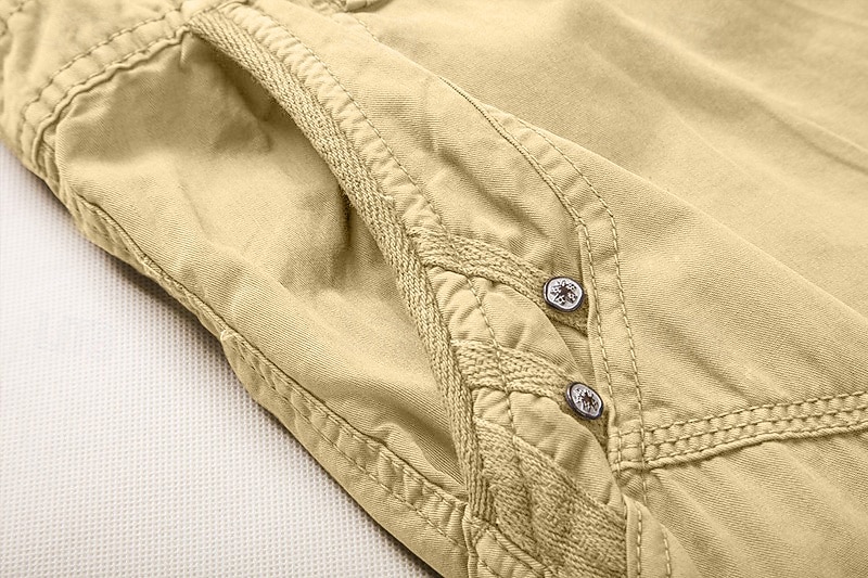 Voor heren Cargoshorts Korte broek Wandelshorts Zak Effen Comfort Draagbaar Kuitlengte Werk Casual Dagelijks Modieus Streetwear Leger groen Zwart 2026 - $40.99 –P15