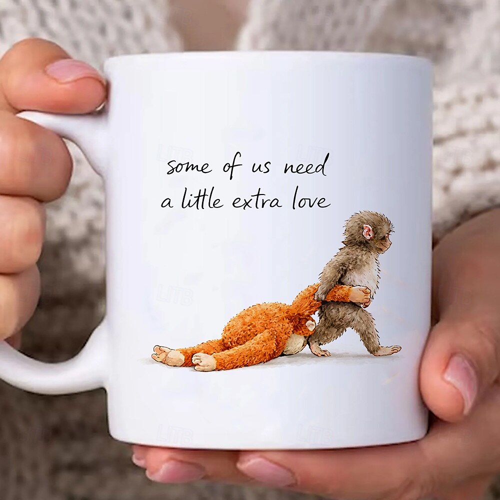 Team Punch Monkey Meme Mok Grappige Meme Bescherm Punch Monkey Meme Koffiemok Cadeau voor Dierenvrienden Grappige Koffiemok voor Vriend Collega Magnetron Veilig Keramische Mok 2026 - $16.99 –P1