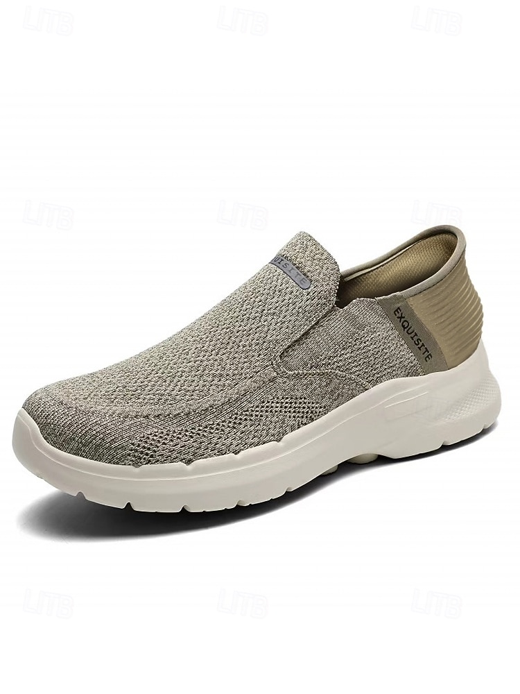 Zapatillas deportivas de punto sin cordones para hombre – calzado informal para islas y cruceros, ligero y transpirable, ideal para viajes y vacaciones. 2026 - $46.99 –P4