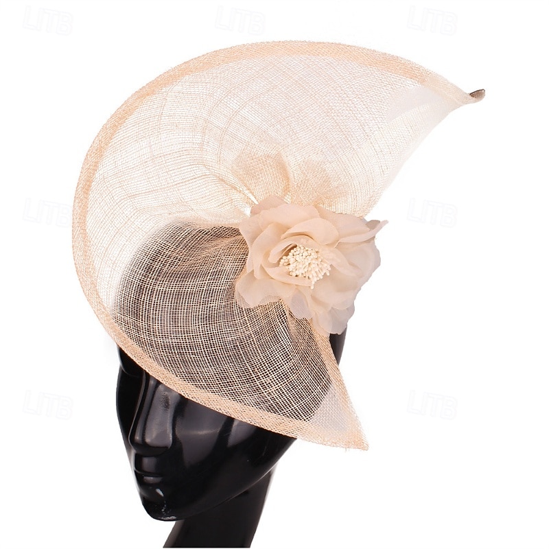 Fascinator Lino Matrimonio Compleanno Elegante Vintage Con Fiore Tulle Copricapo Copricapo del 2026 a $40.99 –P4